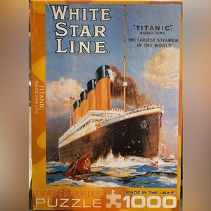 Eurographics Titanic 1000-Piece Puzzle - Blue and Orange